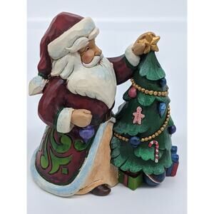 Santa Decorating - Trimmed in Tradition - Heartwood Creek Figurine Jim Shore